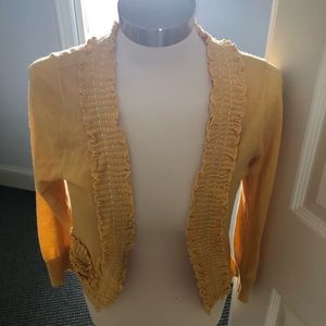 🇺🇸Anthropologie Yellow Sweater